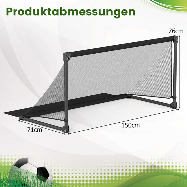 Salokāmi futbola vārti 150x71x76cm metāla rāmis PE tīkls