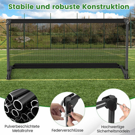 Salokāmi futbola vārti 150x71x76cm metāla rāmis PE tīkls