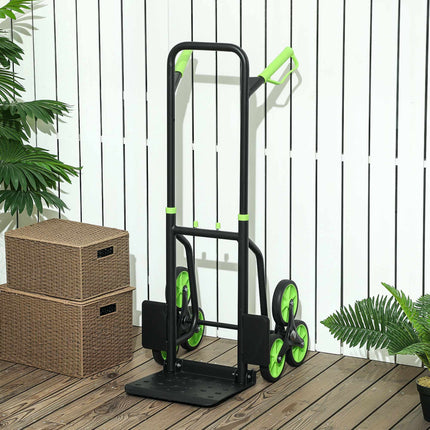 Salokāms rokas ratiņi kāpšanai pa kāpnēm, tērauda rāmis, 120 kg celtspēja