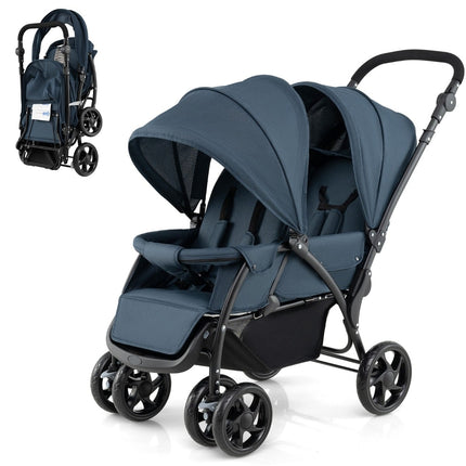 Salokāmi dvīņu ratiņi, regulējama atzveltne, 30 kg celtspēja