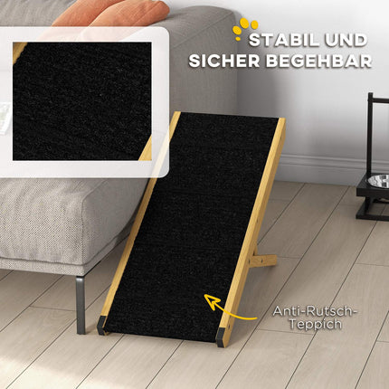 Adjustable collapsible dog ramp, non-slip, supports up to 15 kg