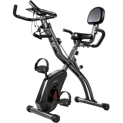 Salokāms 3-in-1 velotrenažieris, Bluetooth LCD, sirdsdarbības ātruma mērītājs, kluss