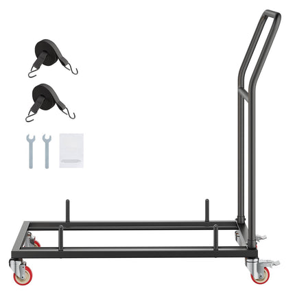 Folding Chair Cart, Holds 25 Chairs, 300 lb Capacity