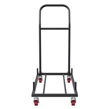 Folding Chair Dolly Cart, 12-Chair Capacity, 4 Casters