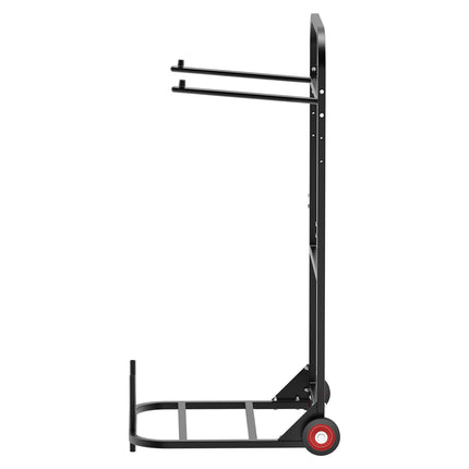 Folding Chair Storage Cart, Holds 10, 100 lb, Wheels