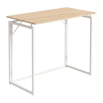 Saliekams rakstāmgalds – dabīgi balts, 100 x 50 cm, koks un tērauds