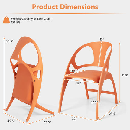 Saliekamo ēdamistabas krēslu komplekts, 2 gab. – augsta atzveltne, roku balsti