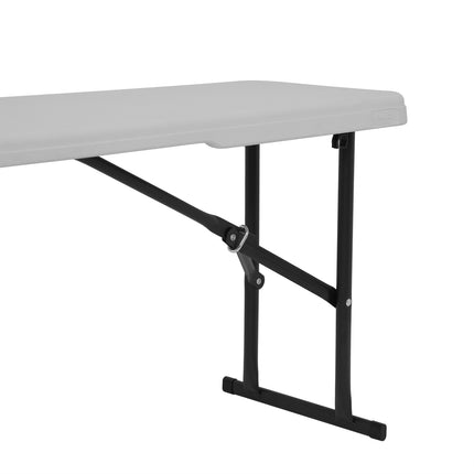 Saliekams dārza sols, balts, 180 cm