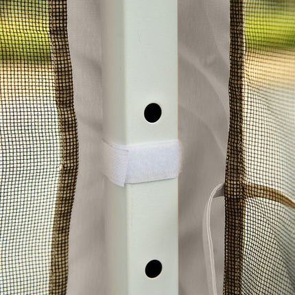 Collapsible Gazebo tent with side walls, Carry bag, 3x3M Beige