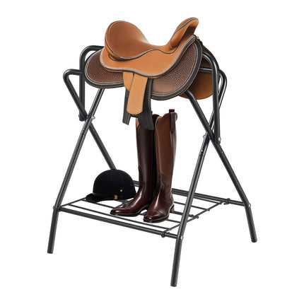 Folding Saddle Rack Stand, Steel, 2-Pack, For English & Western