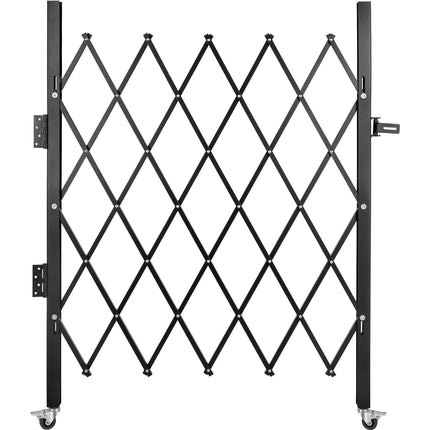 Folding Security Gate, Steel Accordion, 70 x 63 in