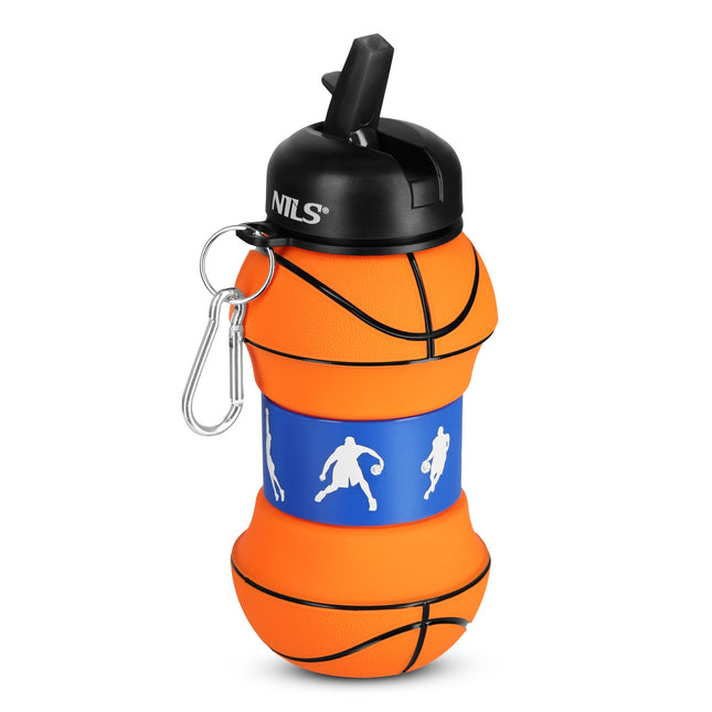 Salokāma silikona krūze 550ml - basketbola dizains