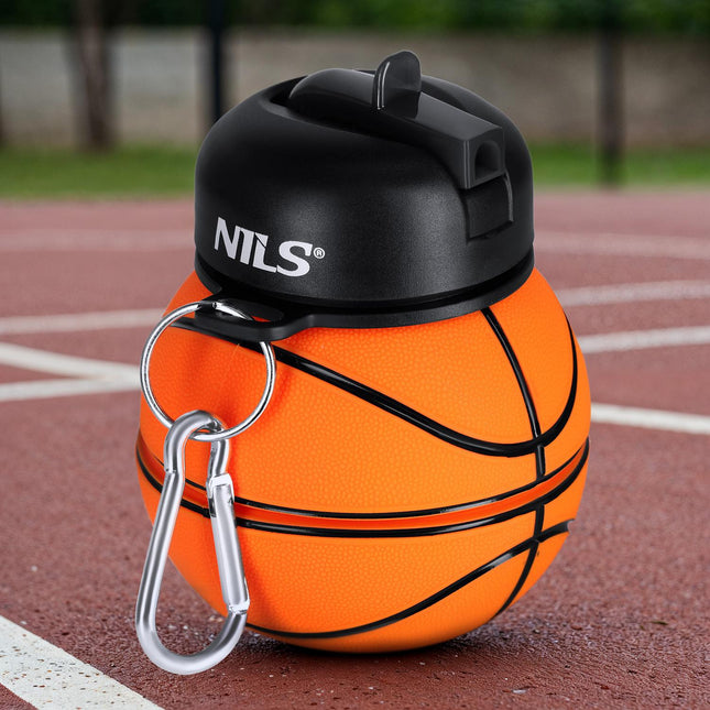 Salokāma silikona krūze 550ml - basketbola dizains
