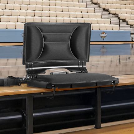 Folding Stadium Seat with Back Support, Cup Holder