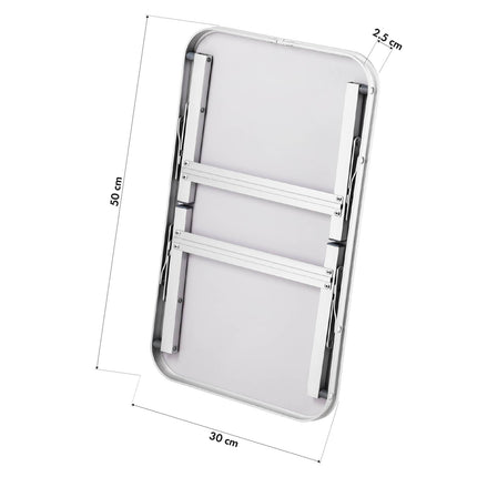 Folding Tourist Table, Low 50x30x20 cm, Blue