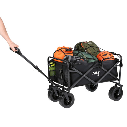 Salokāms ratiņš, melns, 100 litru tilpums