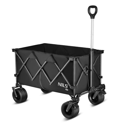 Saliekams ratiņi, melni, XXL 180 l ietilpība