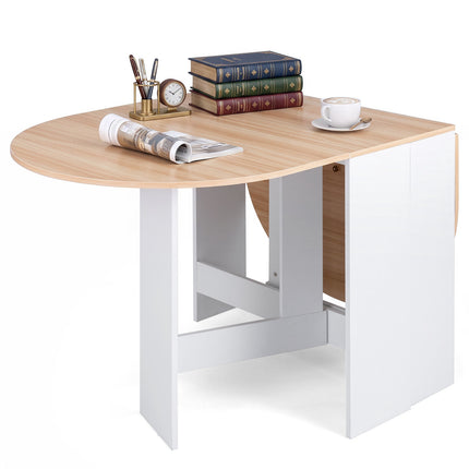 Saliekams balts galds 4-7 personām, 163x80x75 cm