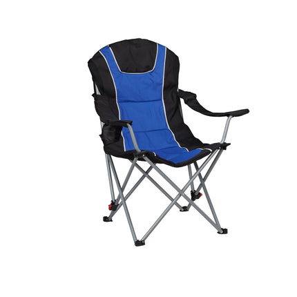 Folding camping chair with padding
