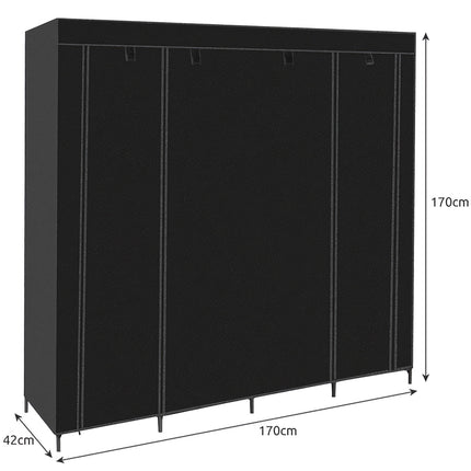 Folding fabric wardrobe 170x170cm Ruhhy 23740
