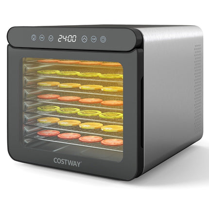 Pārtikas žāvētājs, 600 W, 7 nerūsējošā tērauda paplātes, 24 stundu taimeris