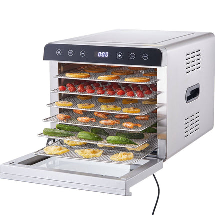 Food Dehydrator, 6-Tray Stainless Steel, 700W