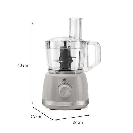 Virtuves kombains – 2,4 l, pelēks, 500 W, daudzfunkcionāls