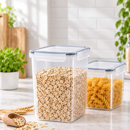 Food Storage Container Set with Click-Lock Lids, 16 Pieces, Airtight, Stackable