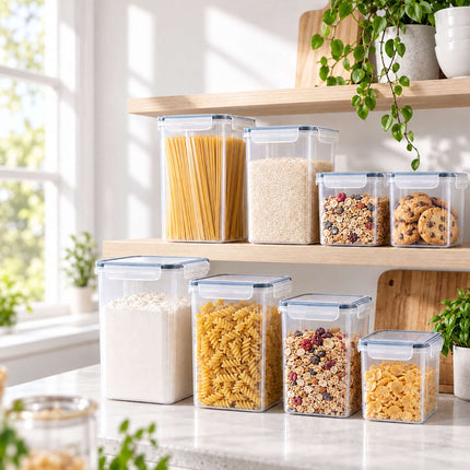 Food Storage Container Set with Click-Lock Lids, 24 Pieces, Airtight, Stackable