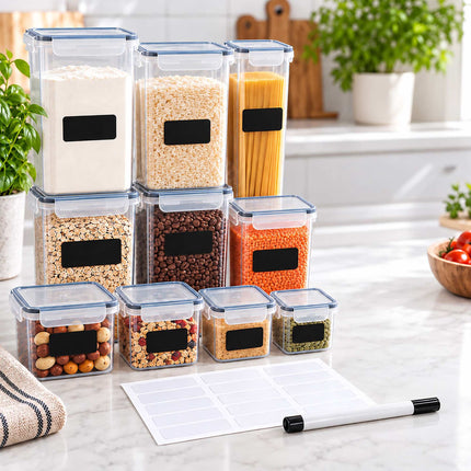 Food Storage Container Set with Click-Lock Lids, 32 Pieces, Airtight, Stackable