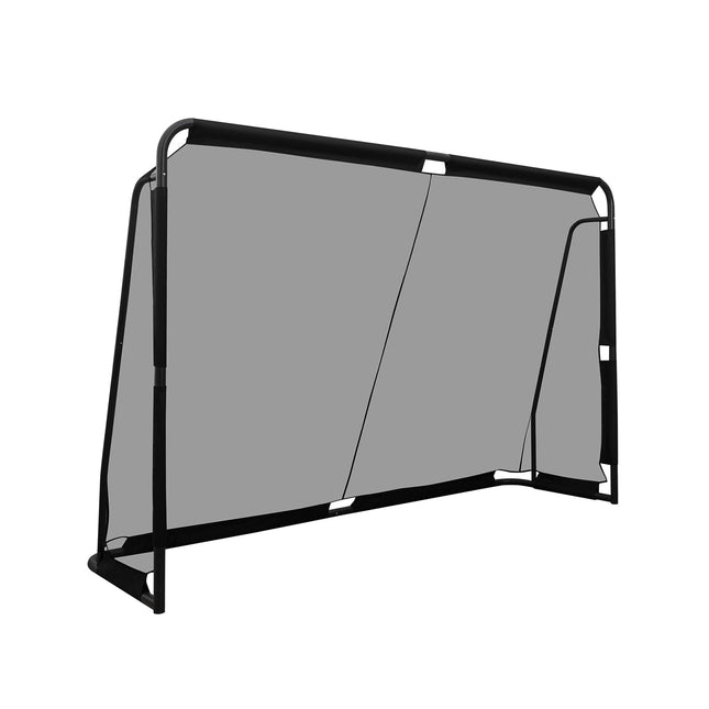 Futbola vārti, metāla rāmis un PE tīkls, 300 x 200 cm, melni