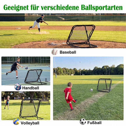 Futbola bumbas atlēkšanas grozs 85x85 cm, 5 leņķi, salokāms