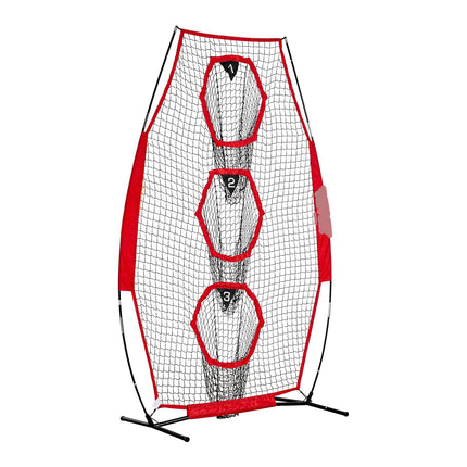 Football Throwing Net 8x4 Ft, 3 Target Pockets, Bag