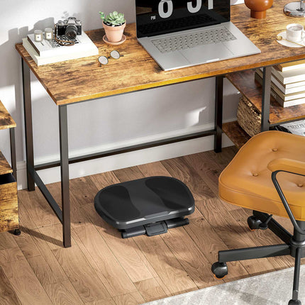 Kāju balsta rakstāmgalds, 3 līmeņu regulējams kāju balsts, ergonomisks kāju balsts, mājas birojam, birojam, pelēks