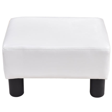 Kāju balsts, krēsls, kāju balsts, kāju balsts, kāju balsts, polsterēts krēsls PU 40 x 30 x 24 cm, balts