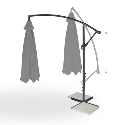 Brīvi karājošs saulessargs 300 cm