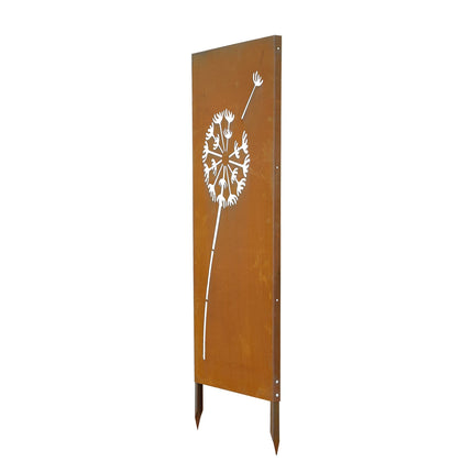Freestanding Metal Privacy Screen 61 x 160 cm, Steel