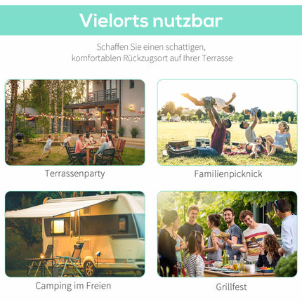 Brīvi stāvoša pergola ar izvelkamu nojumi, tērauda rāmis