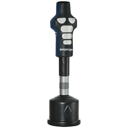 Boksa maiss, stāvošs boksa maiss, ķermeņa boksa maiss ar HDPE pamatni, brīvi stāvošs boksa partneris pieaugušajiem, mājas treniņiem, 178-207 cm, regulējams augstums