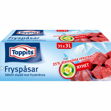Freezer bags 3L 35pcs (Note 9pcs DFP)