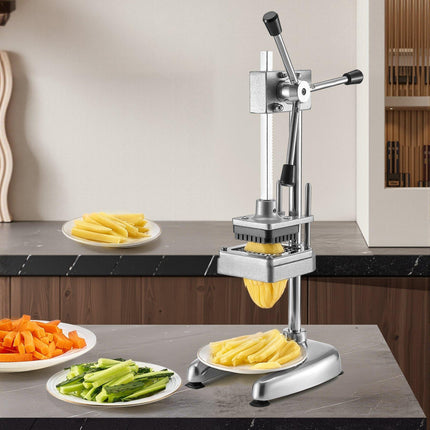 French Fry Cutter, Stainless Steel, 3 Blades 1/4-1/2 in