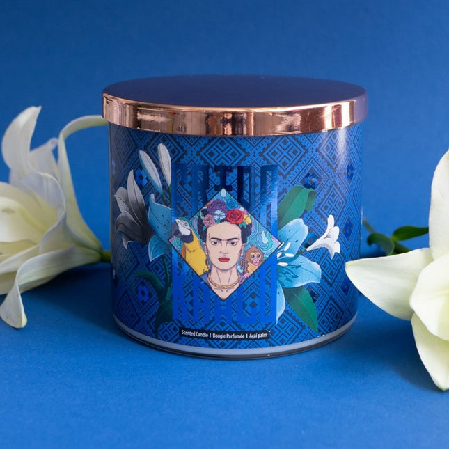Aromātiskā svece "Frida Kahlo" - māksliniecisks stikla dizains