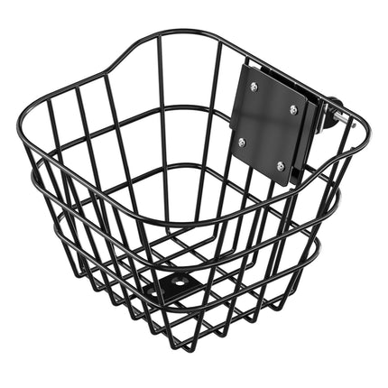 Front Bike Basket, Steel Fixed Bracket, 20 lb Capacity