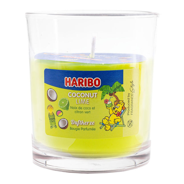 Augļu aromātiskā svece - stikla burciņa, salds aromāts