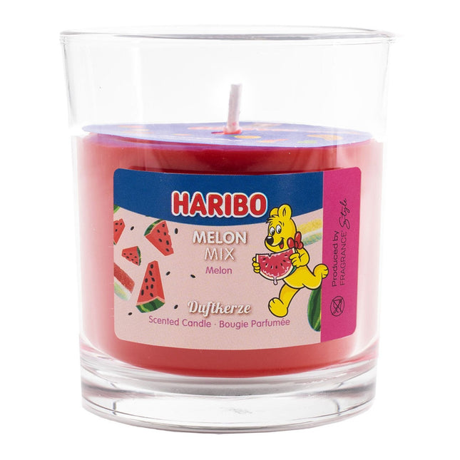 Augļu aromāta svece stikla burciņā - salds aromāts