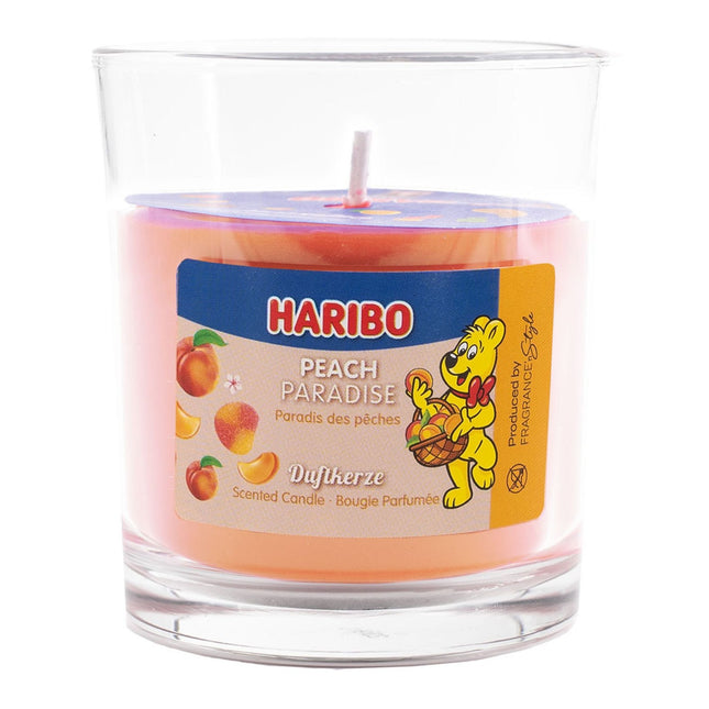 Augļu aromāta svece stikla burciņā - salds aromāts
