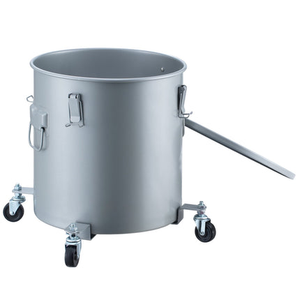 Fryer Grease Bucket, 16 Gal Oil Caddy With Casters & Lid
