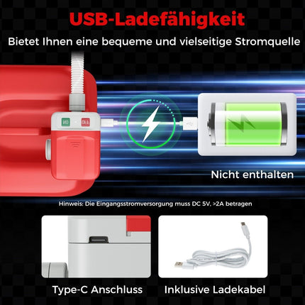 Degvielas pārsūknēšanas sūknis ar automātiskās apturēšanas sensoru un 3 adapteriem