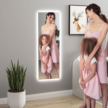 Floor mirror with LED light, Touch Control, 40x120 cm