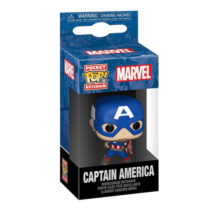 Funko Pop! atslēgu piekariņš: Marvel - Kapteinis Amerika